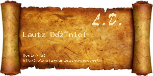 Lautz Dániel névjegykártya